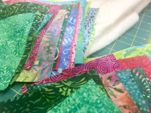 choosing beautiful Island Batiks to make a kennel quilt