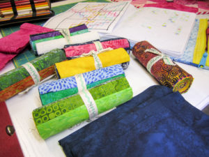 colorful Island Batik fabrics will make a beautiful modern quilt